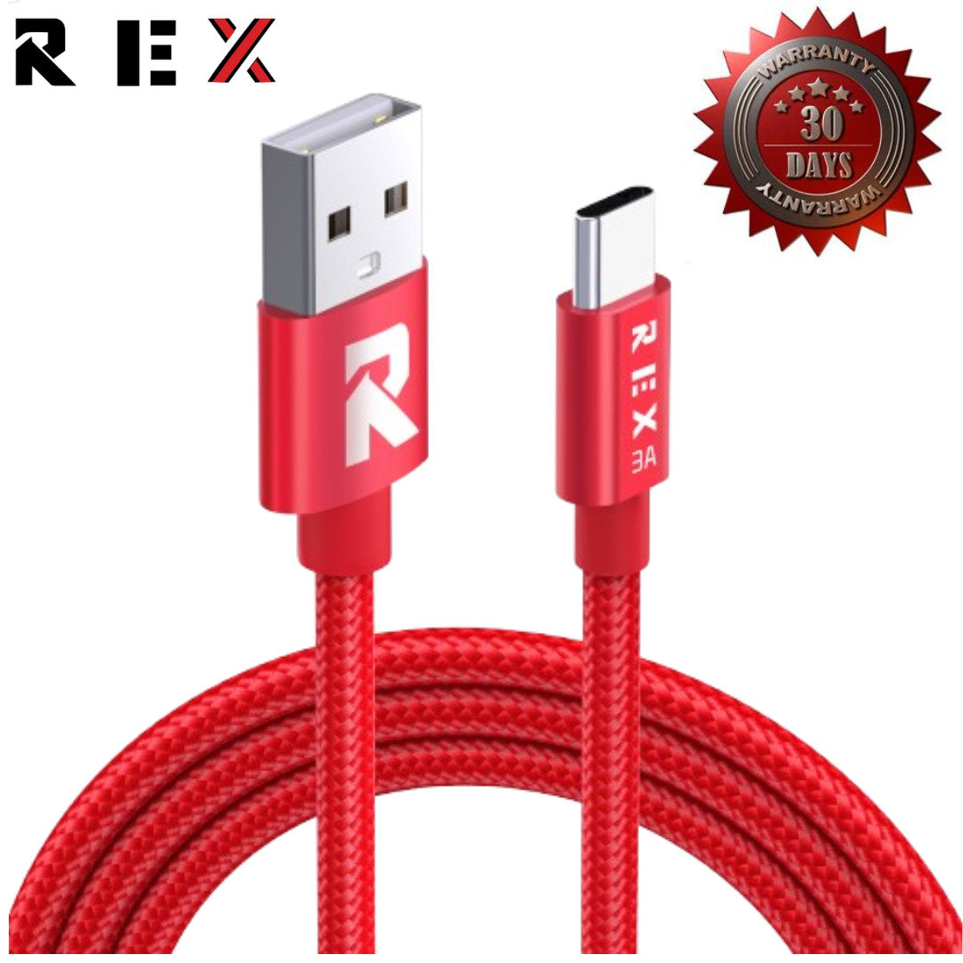 HeavyDuty USB Type C Charging Cable Braided Fast Phone Charger Long Lead 2m 3m