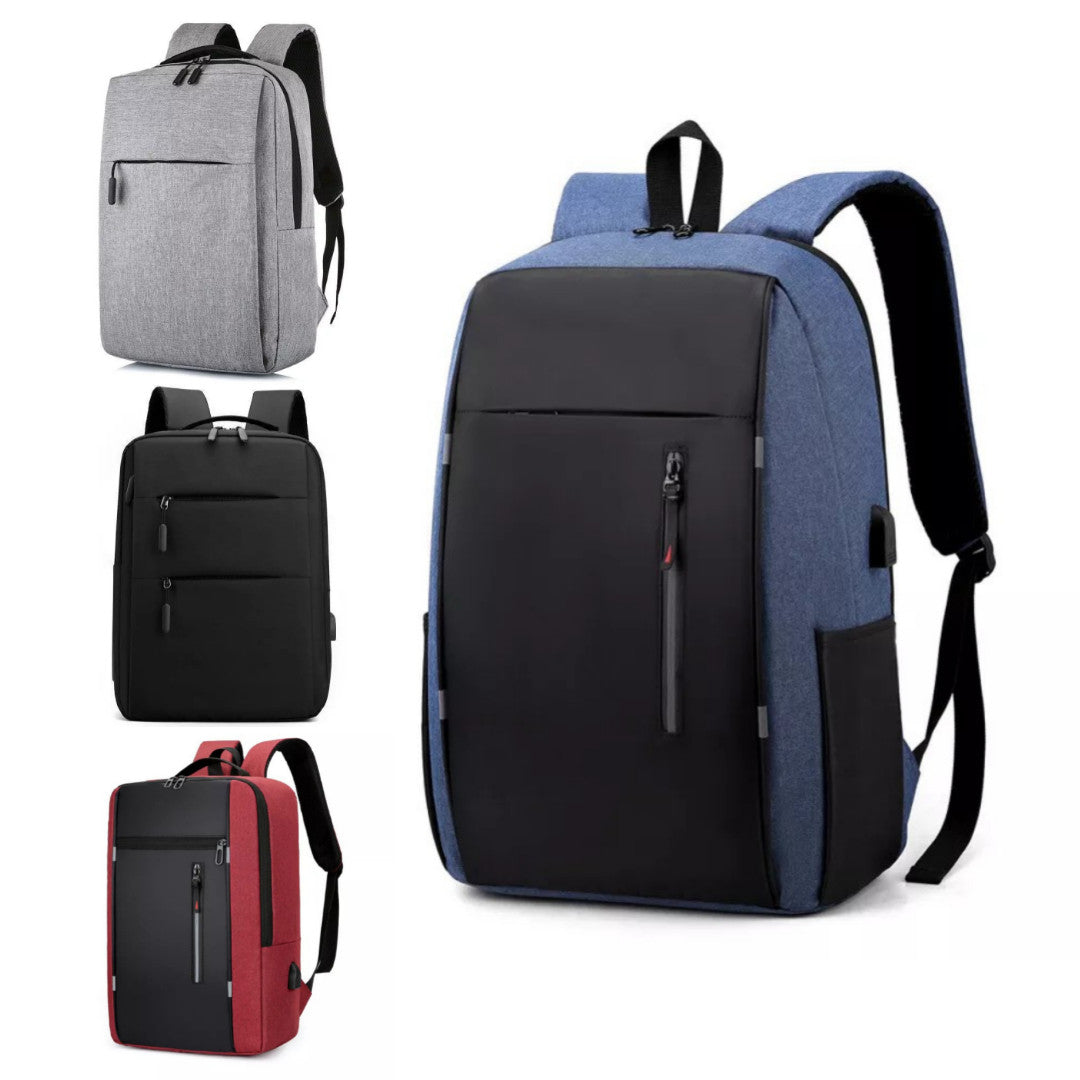 Laptop backpack case up to 15.6" USB charging port Anti Theft