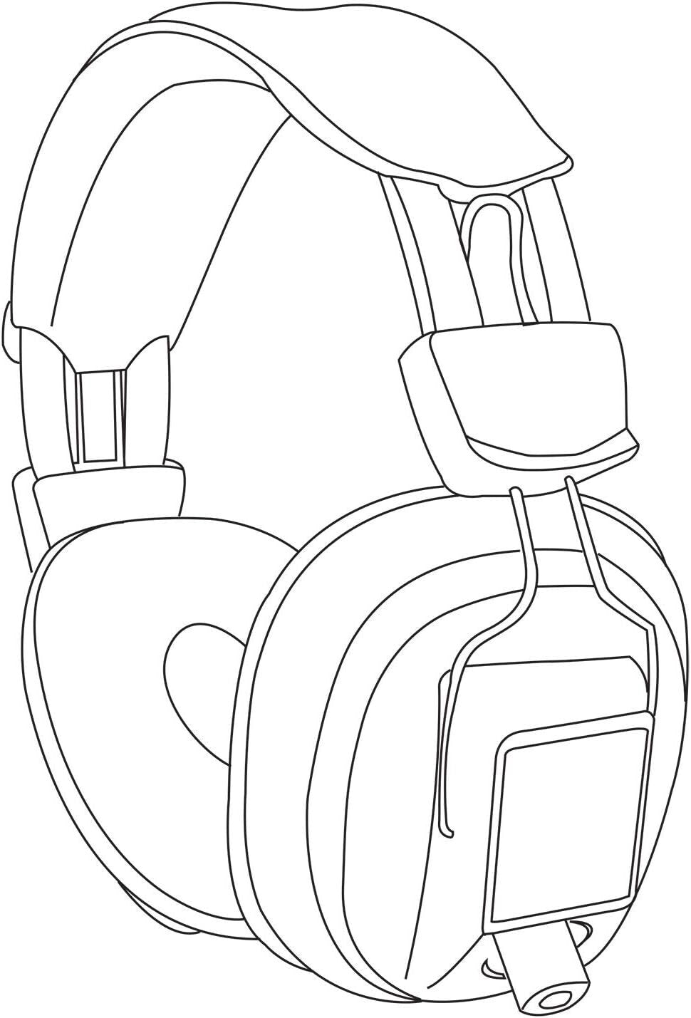 Mono Stereo Full Sized Hifi Padded Audio Over Ear Headphones with Volume Control