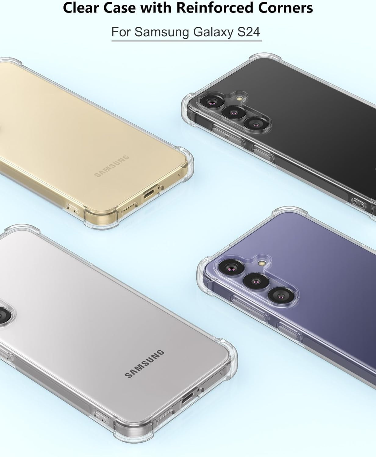 Case for Samsung Galaxy A17 A16 A15 A26 A36 A56 Shockproof Silicone Phone Cover