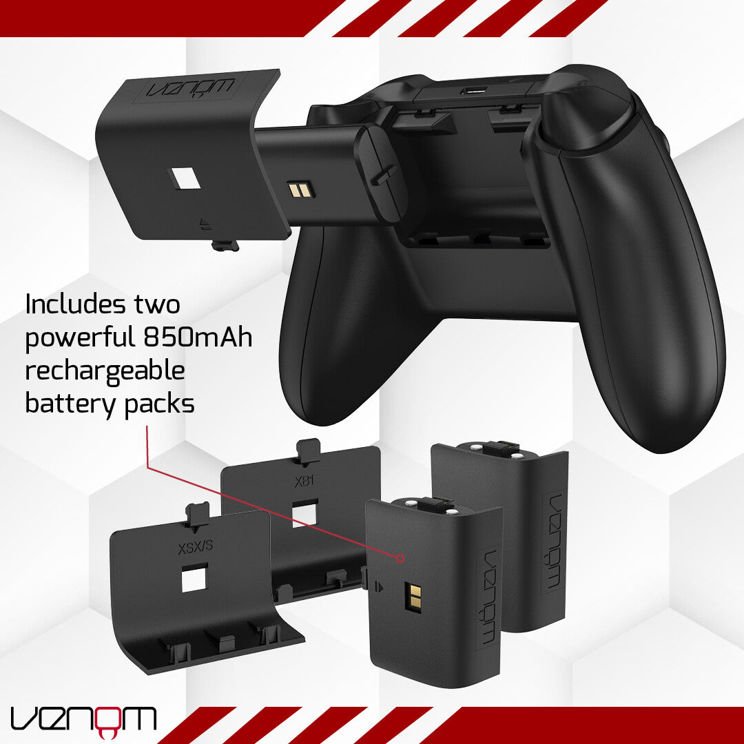 Xbox Charging Dock with Rechargeable Batteries