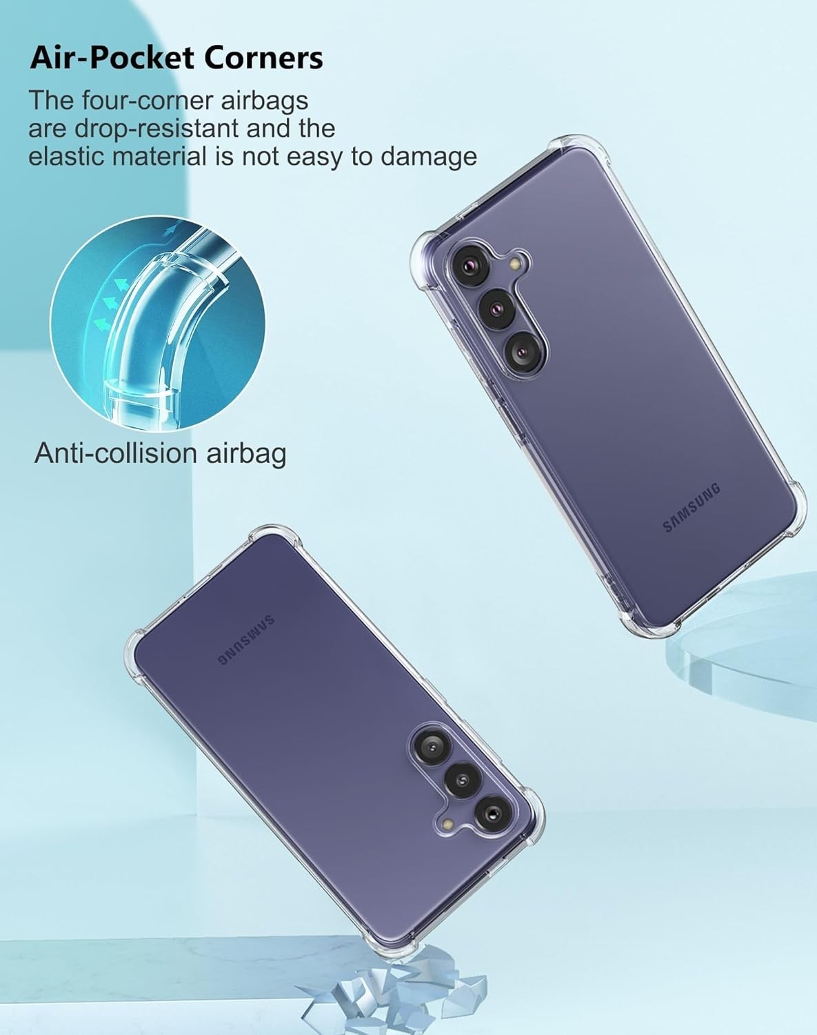 Case for Samsung Galaxy A17 A16 A15 A26 A36 A56 Shockproof Silicone Phone Cover