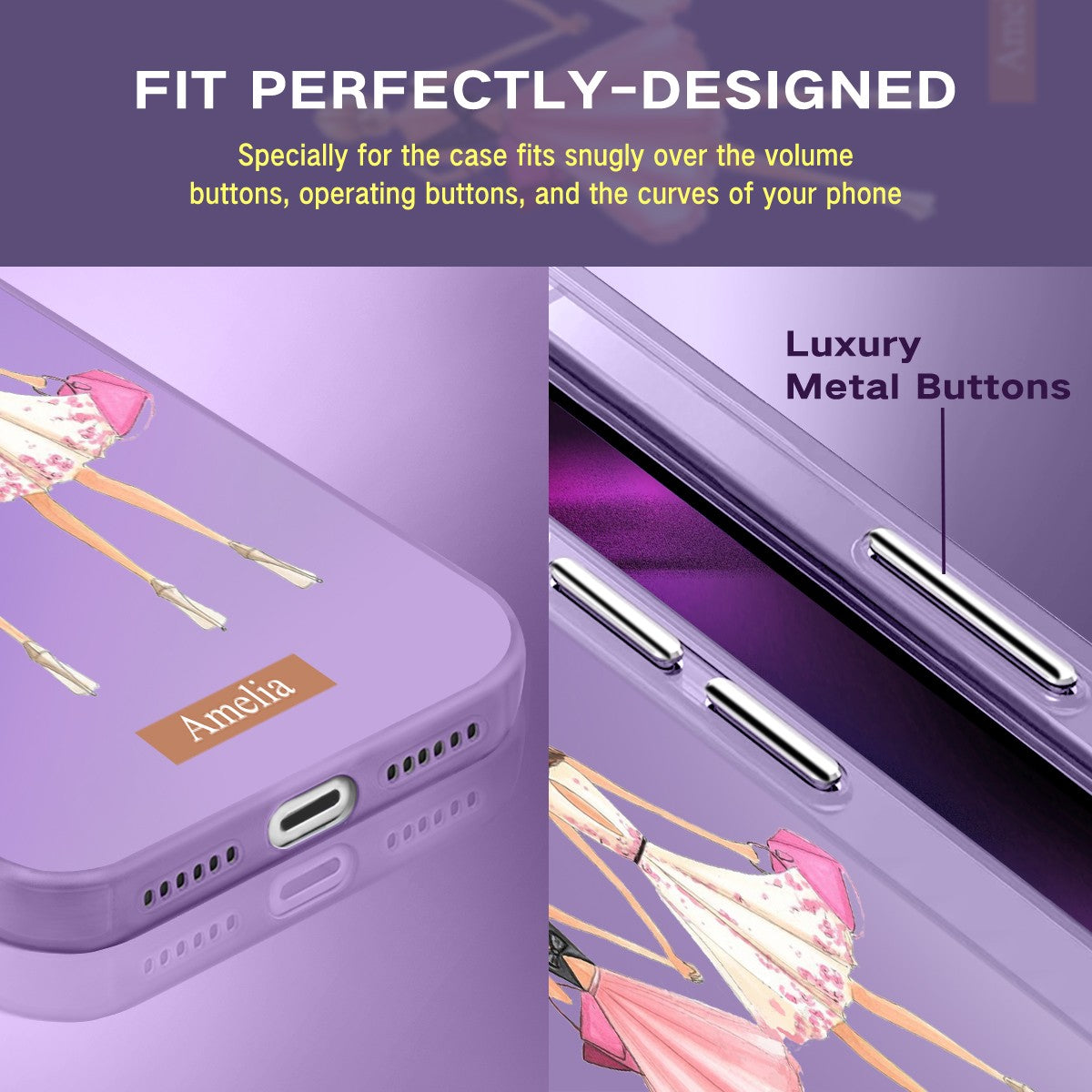 IPhone Case For iPhone 16 Pro 14 15 Pro Max 17e Customized Fashion Girls Cover