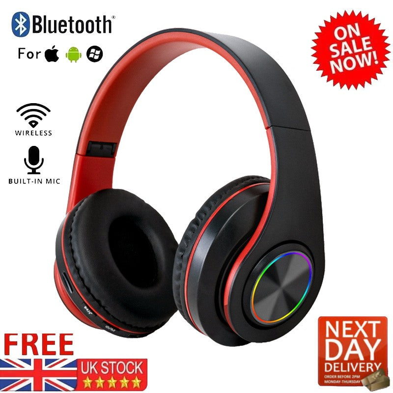 Headphones Bass HiFi Over Ear Headset Earphone Stereo Noise Cancelling Headset