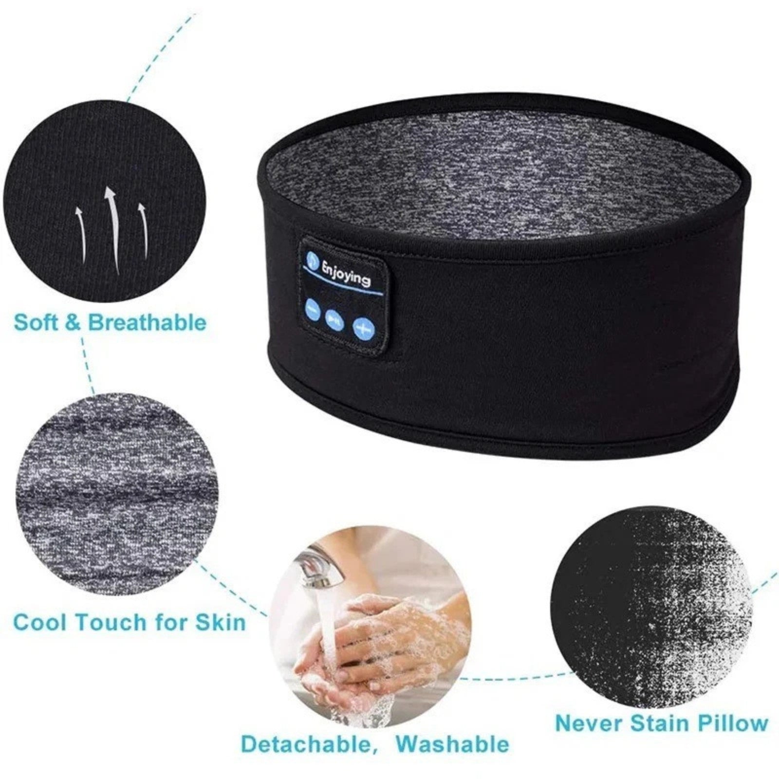 Sleep Headband Snooze band Sleep Headphones Bluetooth 5