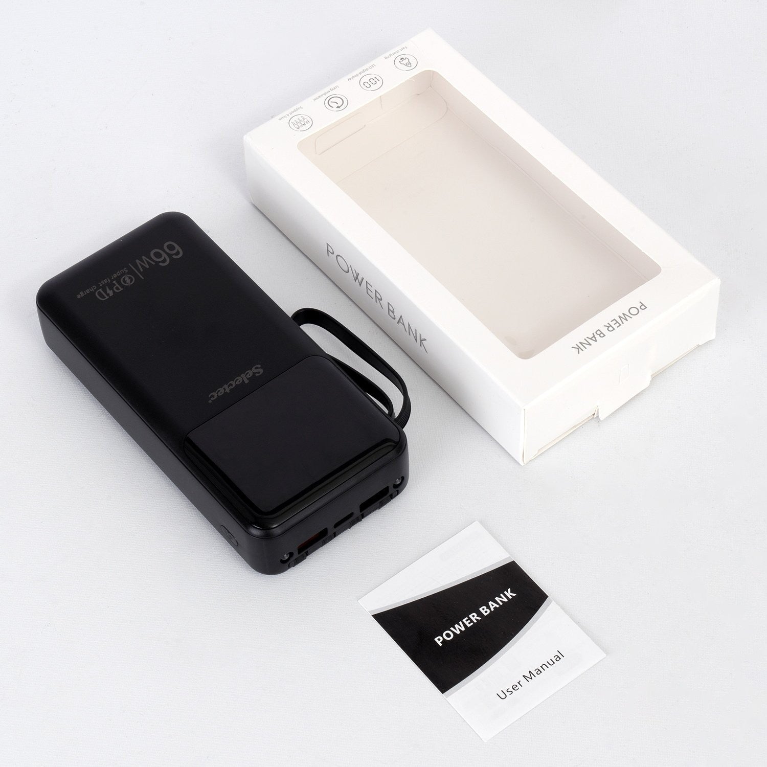 Power Bank 20000mah 66W Portable Fast Charger External Battery for Mobile Phone