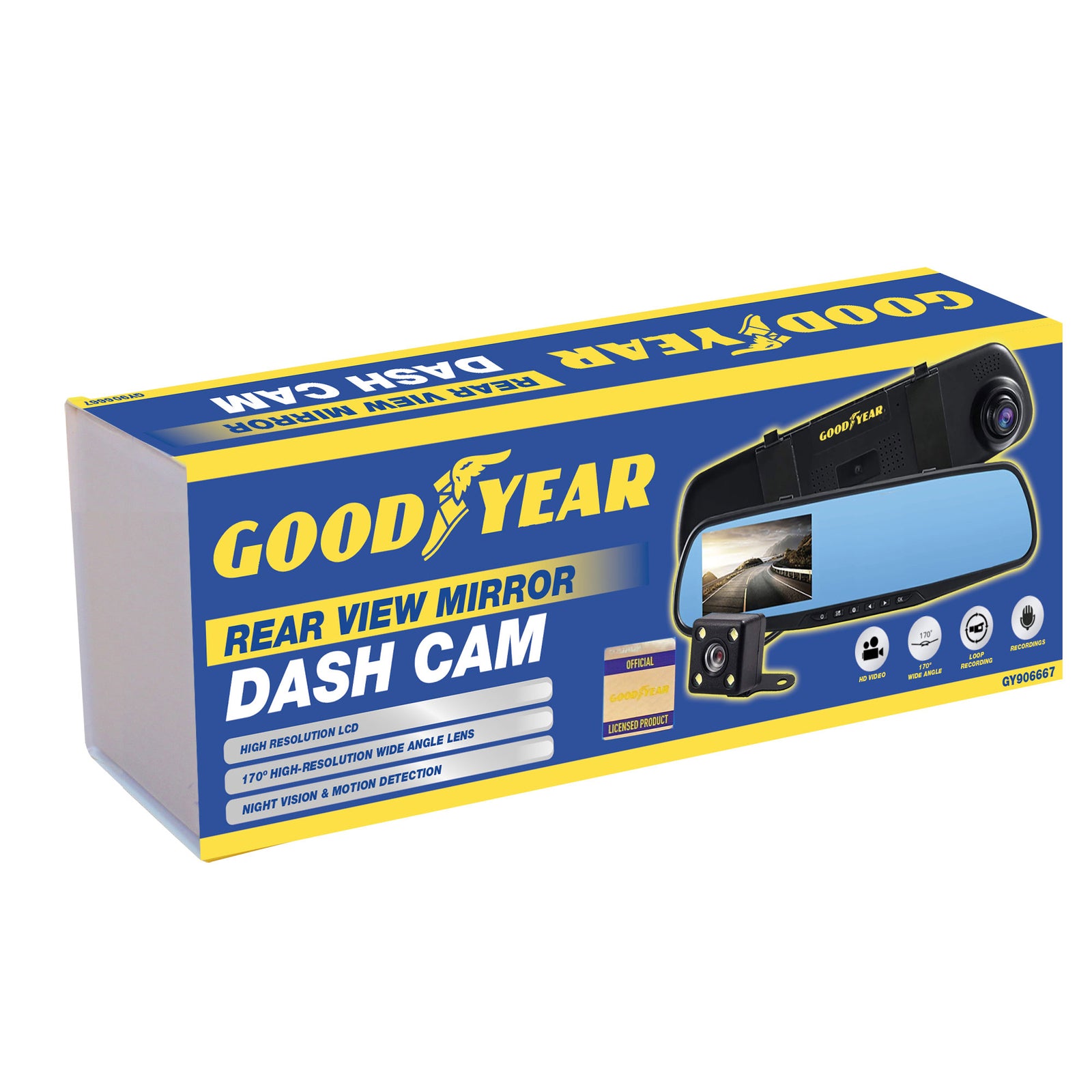 Dash Cam Car DVR Video Recorder with Front and Rear Camera