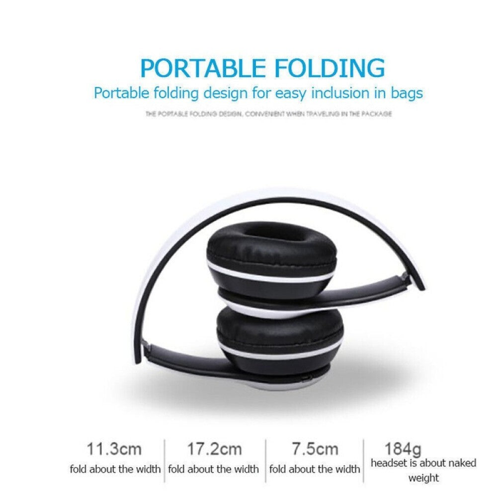 Wireless Bluetooth Headphones W/Noise Cancelling 5.1 P47 Gift