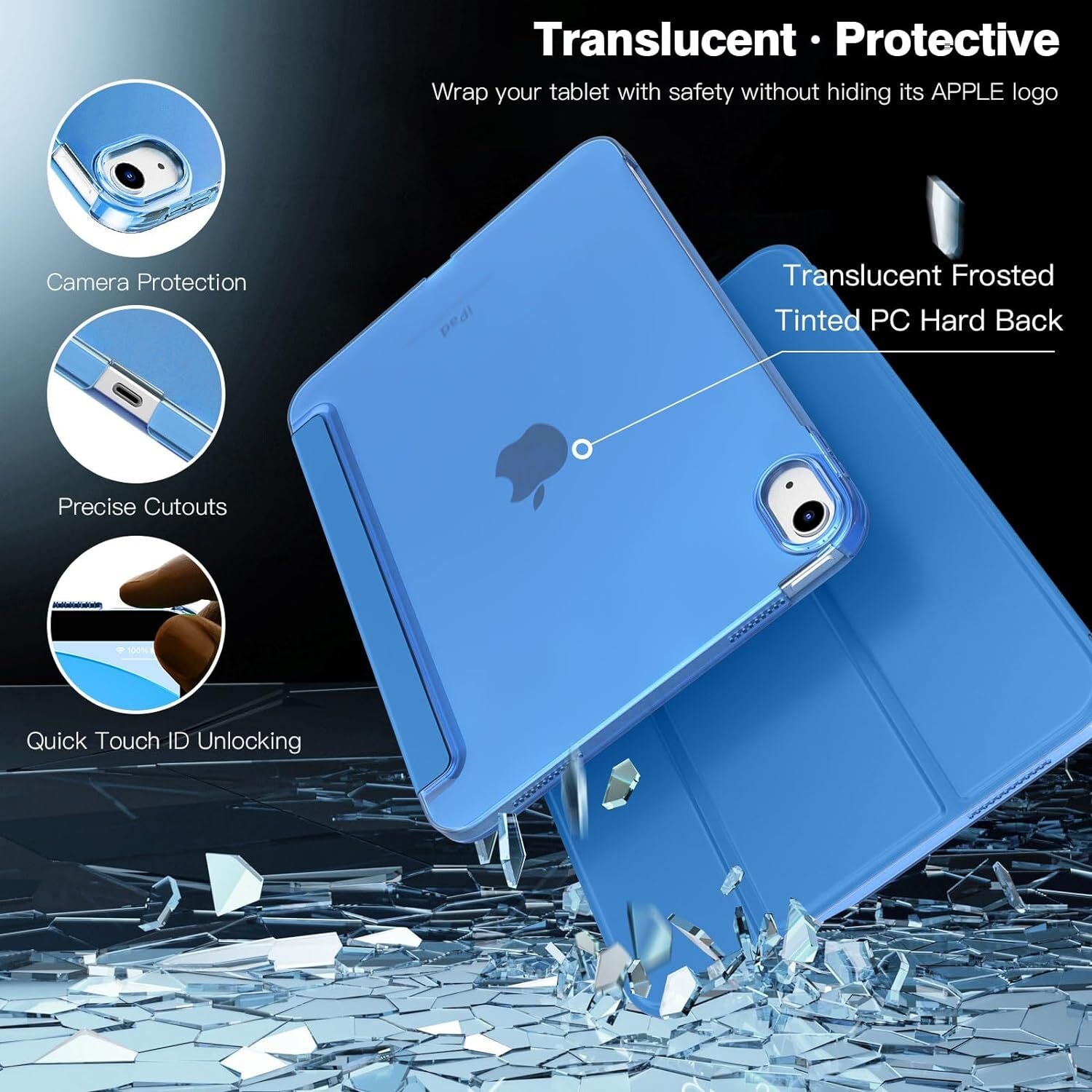 Leather Magnetic Smart Case for Apple iPad