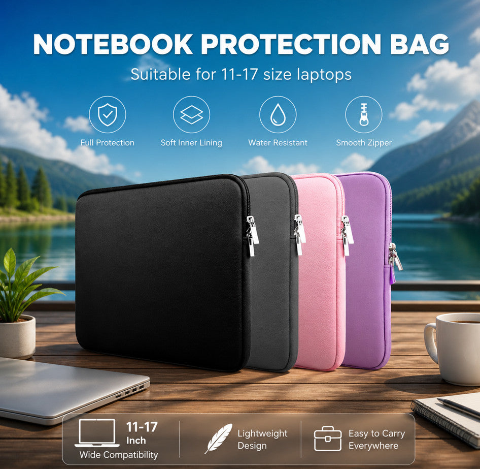 Laptop Sleeve Case 11-17 Inch Shockproof Inner Liner Protective Carry Bag