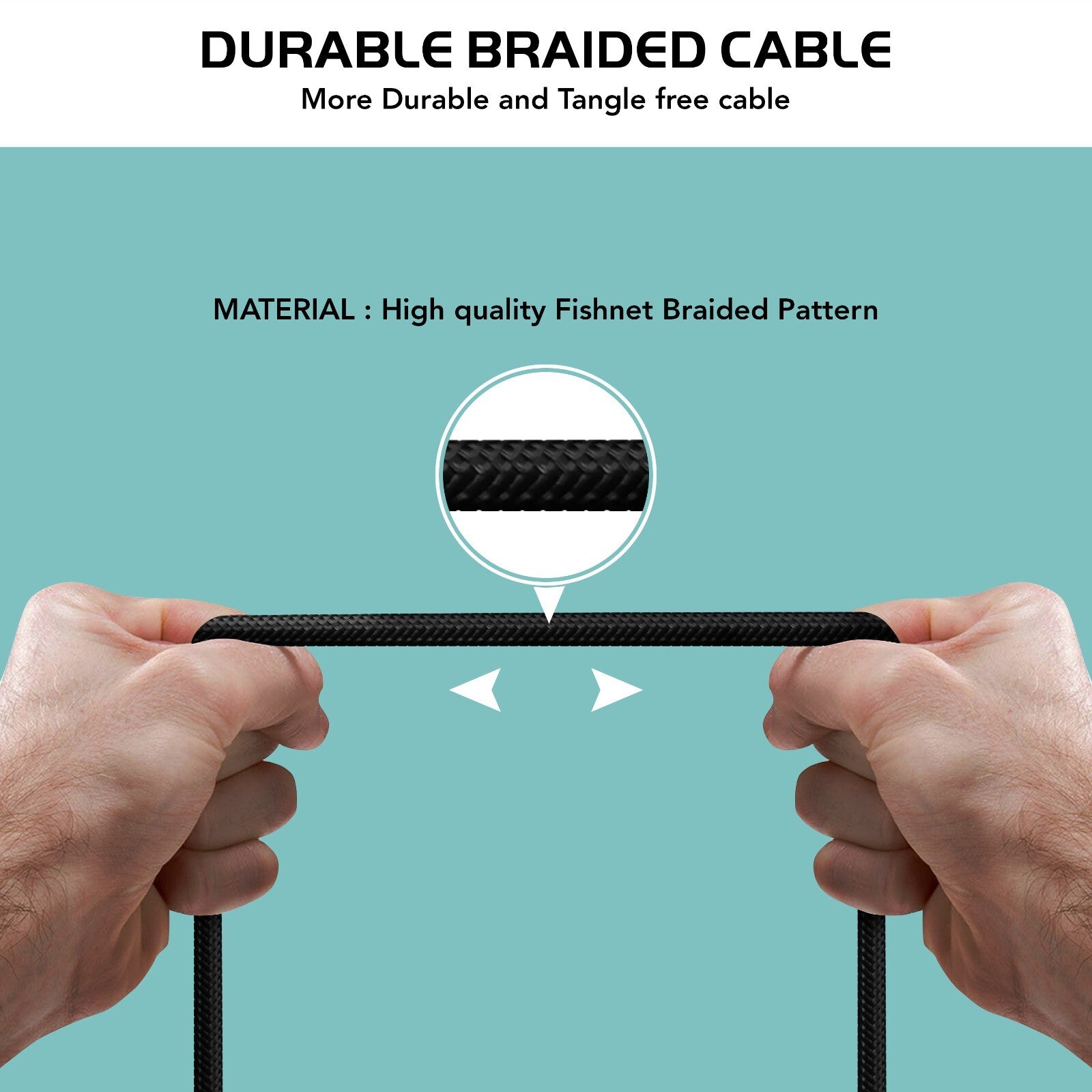 Heavy Duty Braided Long USB Fast Charger Cable For iPhone 14 Pro Max 13 12 11 XS