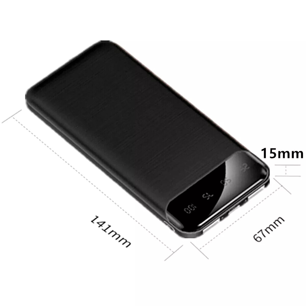 9000000mAh Power Bank Pack 2 USB External Battery Fast Charger for Mobile Phone