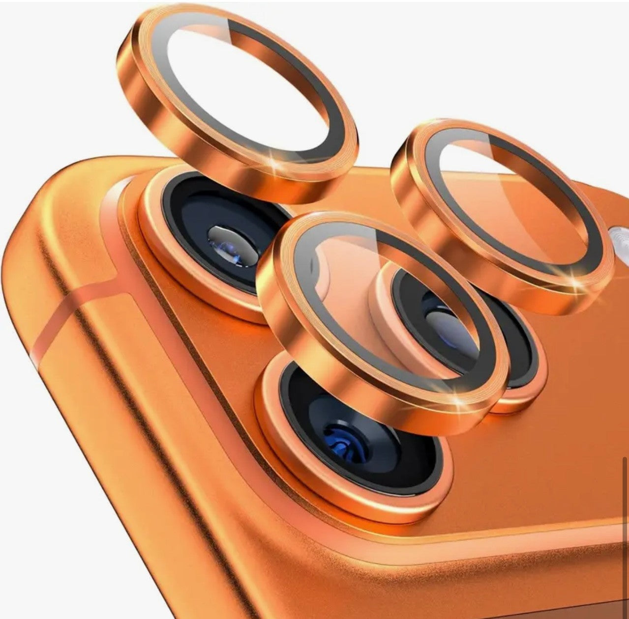 Camera LensGlass Protector Metal Ring for iPhone 17 Pro 14Pro 15Pro 16Pro 17E 13