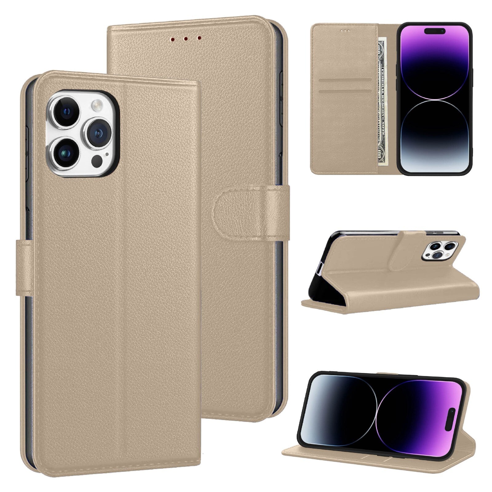 Case For iPhone 17 16 Pro Max Plus 15 14 13 12 Min 11 XR 8 7 Leather Flip Wallet