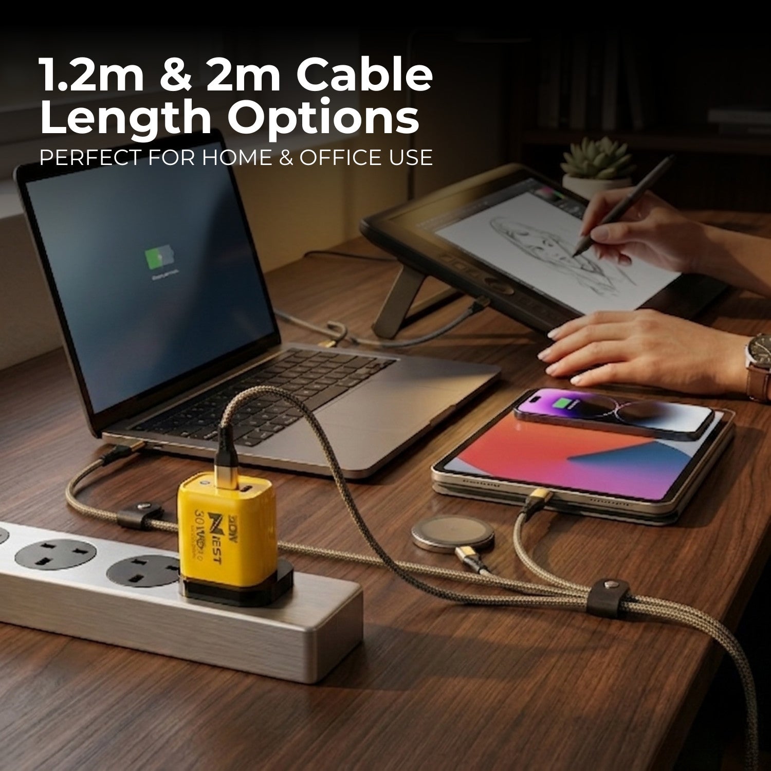 Fast Charging 22.5W USB-C PD QC Plug Charger & Cable For iPhone 15 16 Samsung