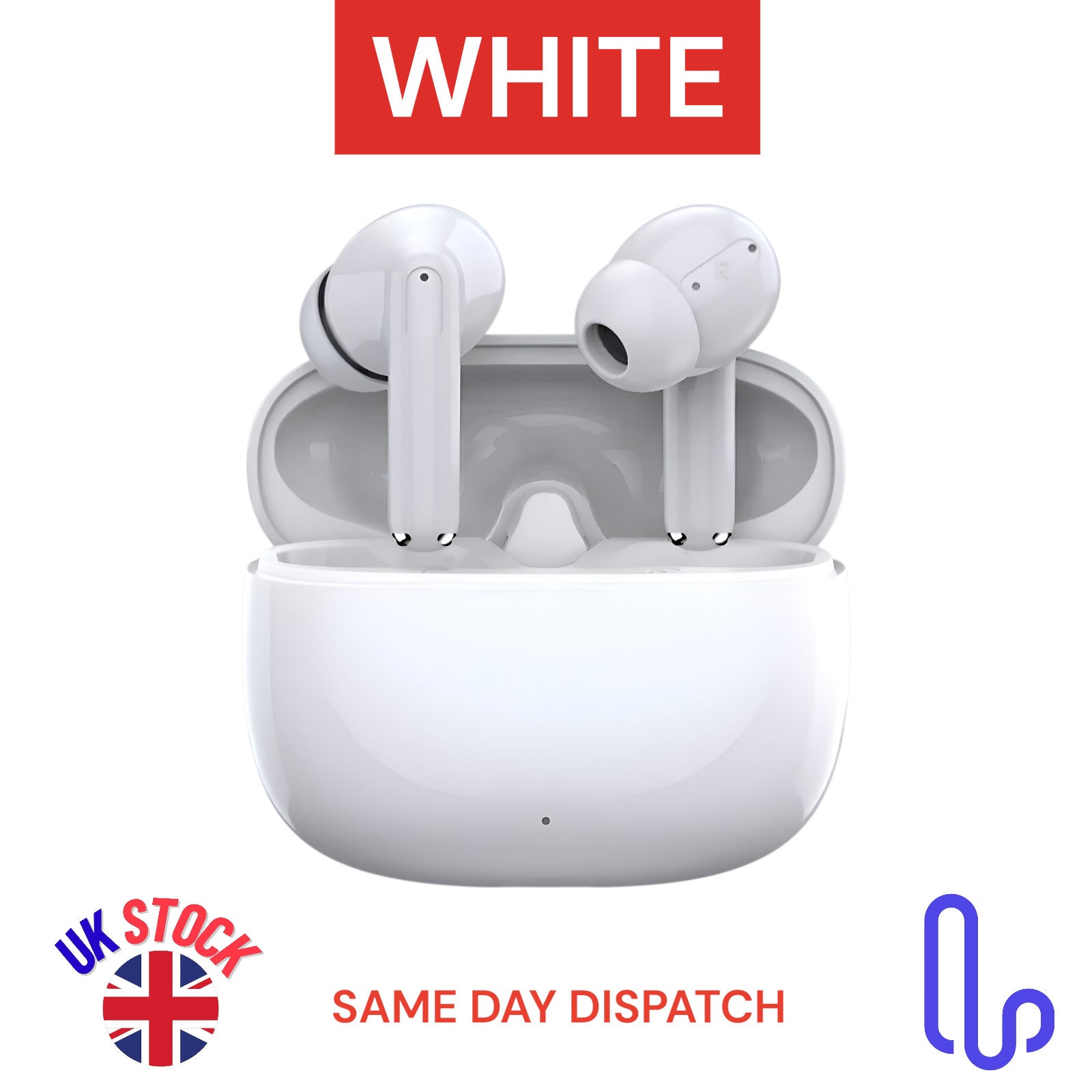 Wireless Earbuds Bluetooth 5.4 TWS Earphones In-Ear Pods for iPhone & Android