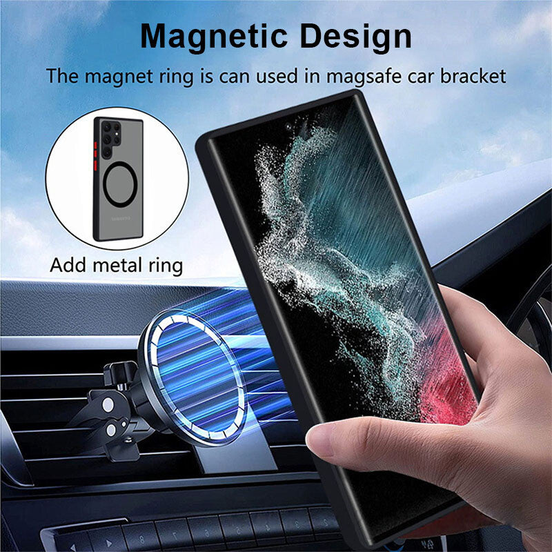 Shock Proof Magnetic Phone Case For Samsung S Models