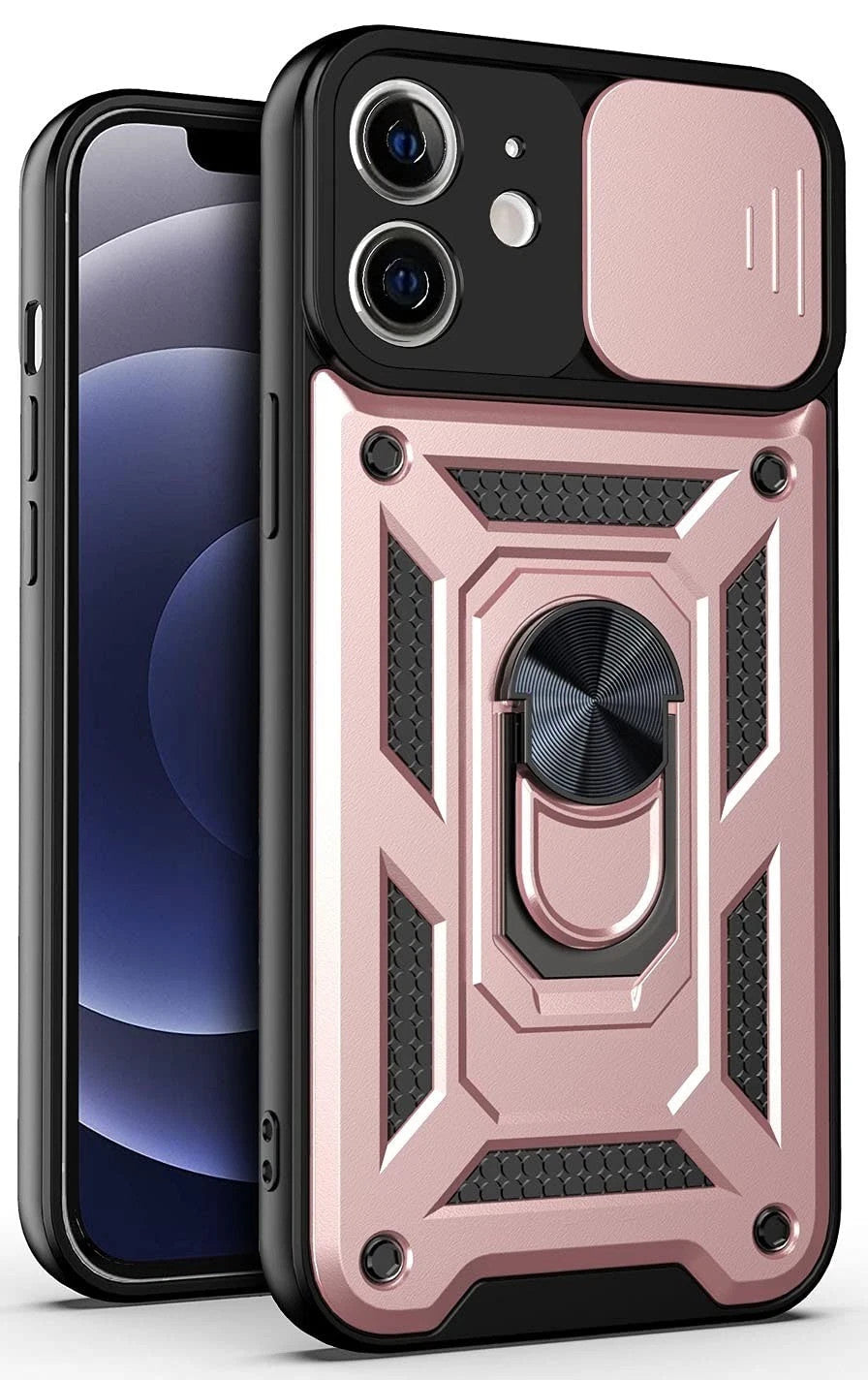 Shockproof Ring Stand Armor Case For iPhone
