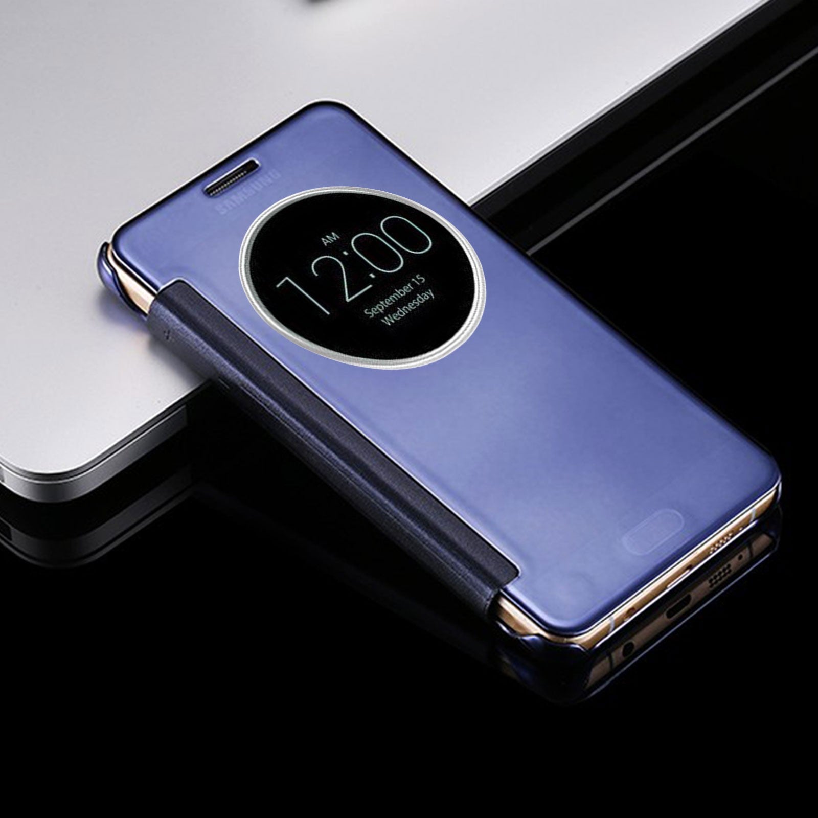Phone Case For Samsung Galaxy S8 S9 Plus S7 S6 Edge S5 A5 J3 Mirror Flip Cover
