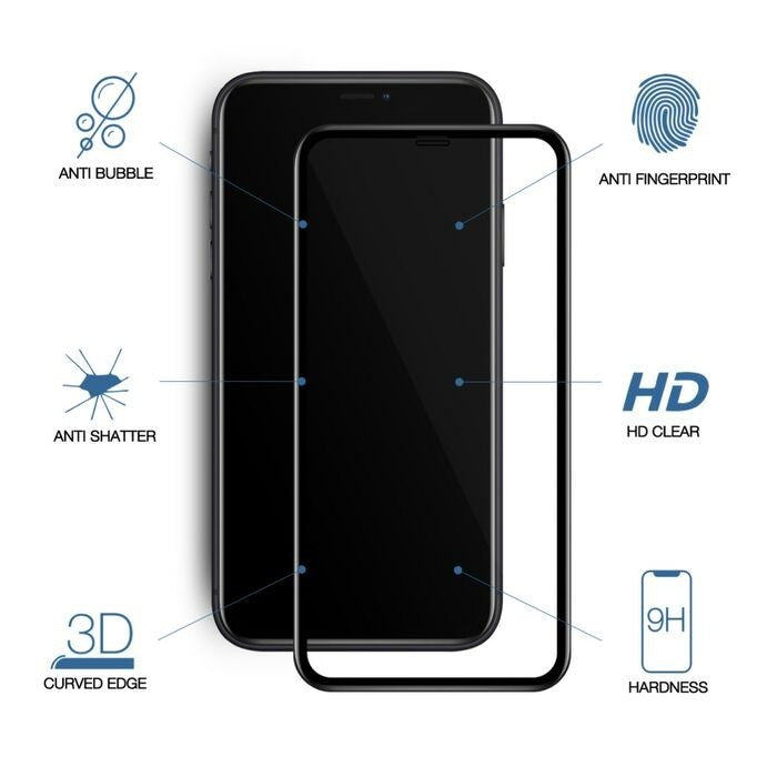 Full Cover Screen Protector For iPhone 17 Pro MAX 16 15 14 13 11 Tempered Glass