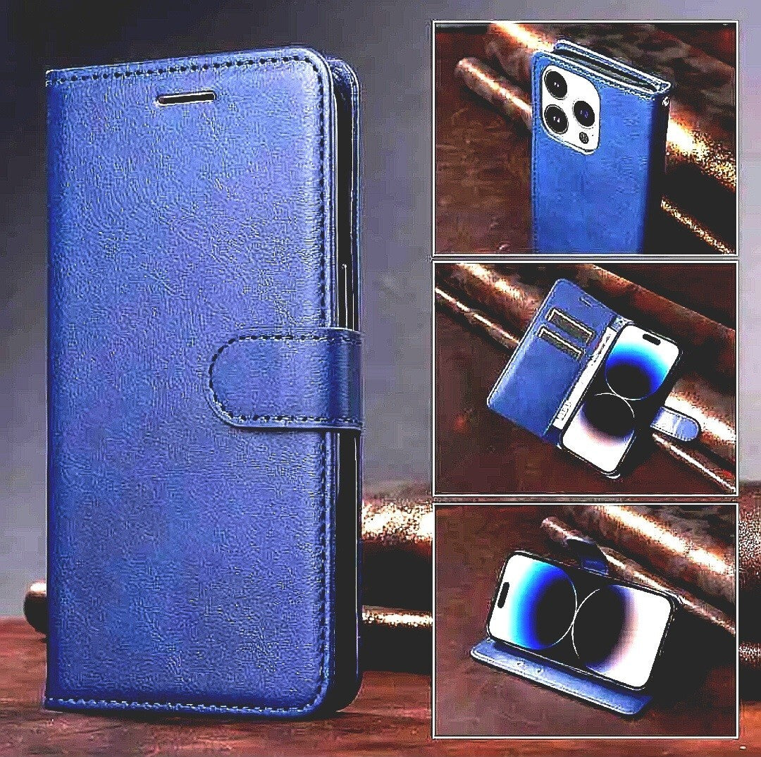 Case For iPhone 17 Pro Max 17e 15Pro 14 13 12 11Pro XR SE 16 Leather Flip Wallet