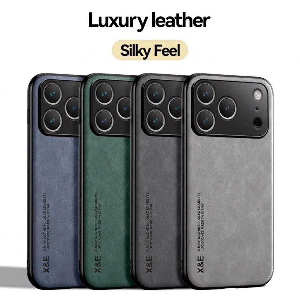 Shockproof Leather Magnetic Case For iPhone's