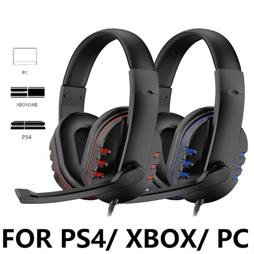 Gaming Headset with Microphone Mic Headphones For PC Laptop PS4 PS5 Xbox One UK