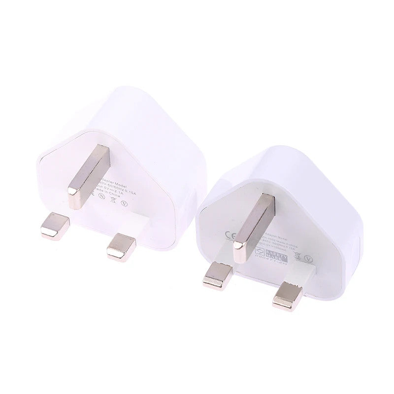 Universal UK Plug 3 Pin Wall Charger Adapter With 1/2 USB Ports Charging