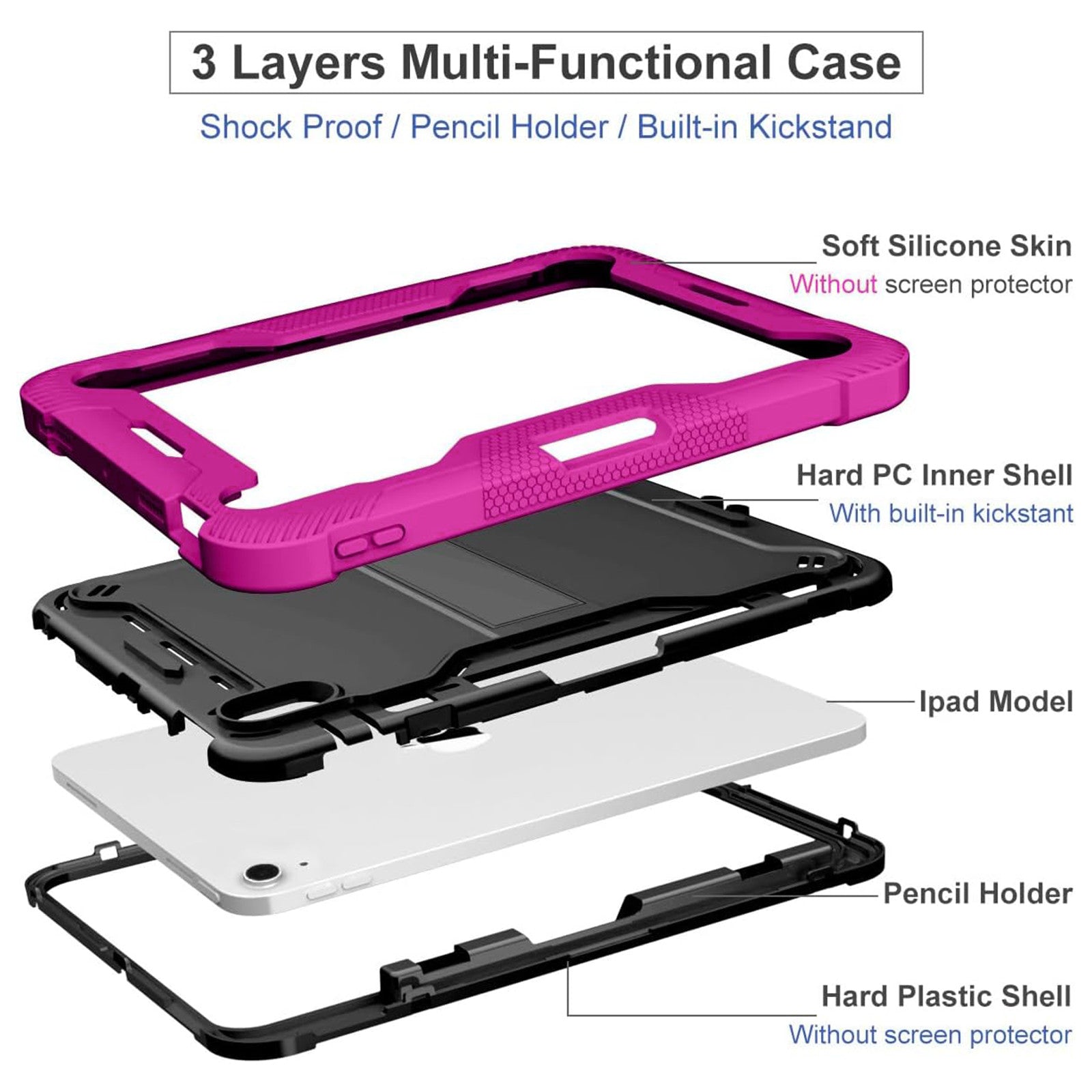 Shockproof Heavy Duty Tough Case for iPad