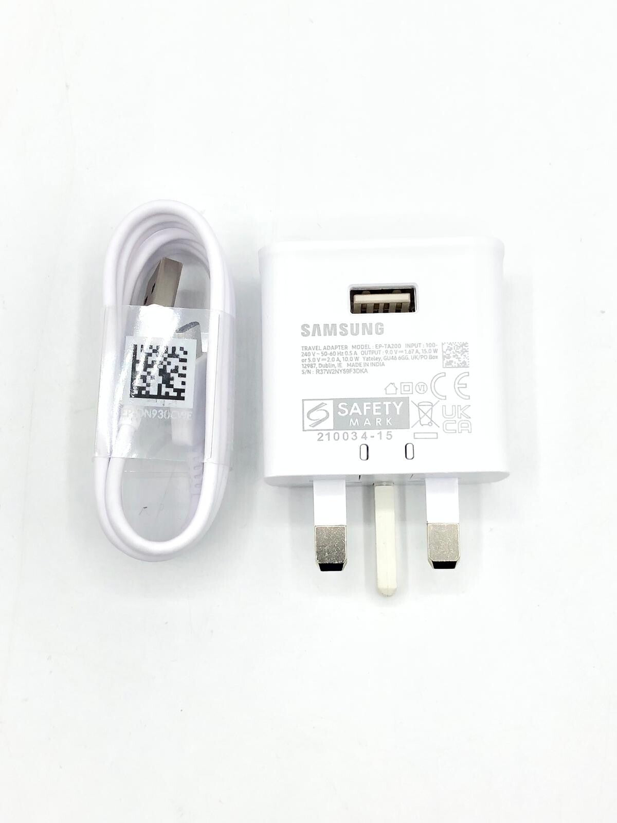 Samsung Main Fast Charger Plug Adapter USB C Cable