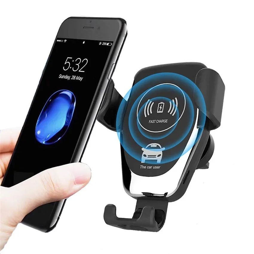 Wireless Car Fast Charging Automatic Clamping 30W Mount Phone Holder