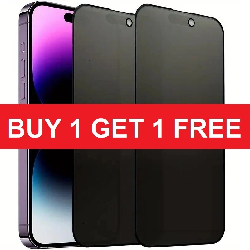2x Privacy Tempered Glass Screen Protector For iPhone