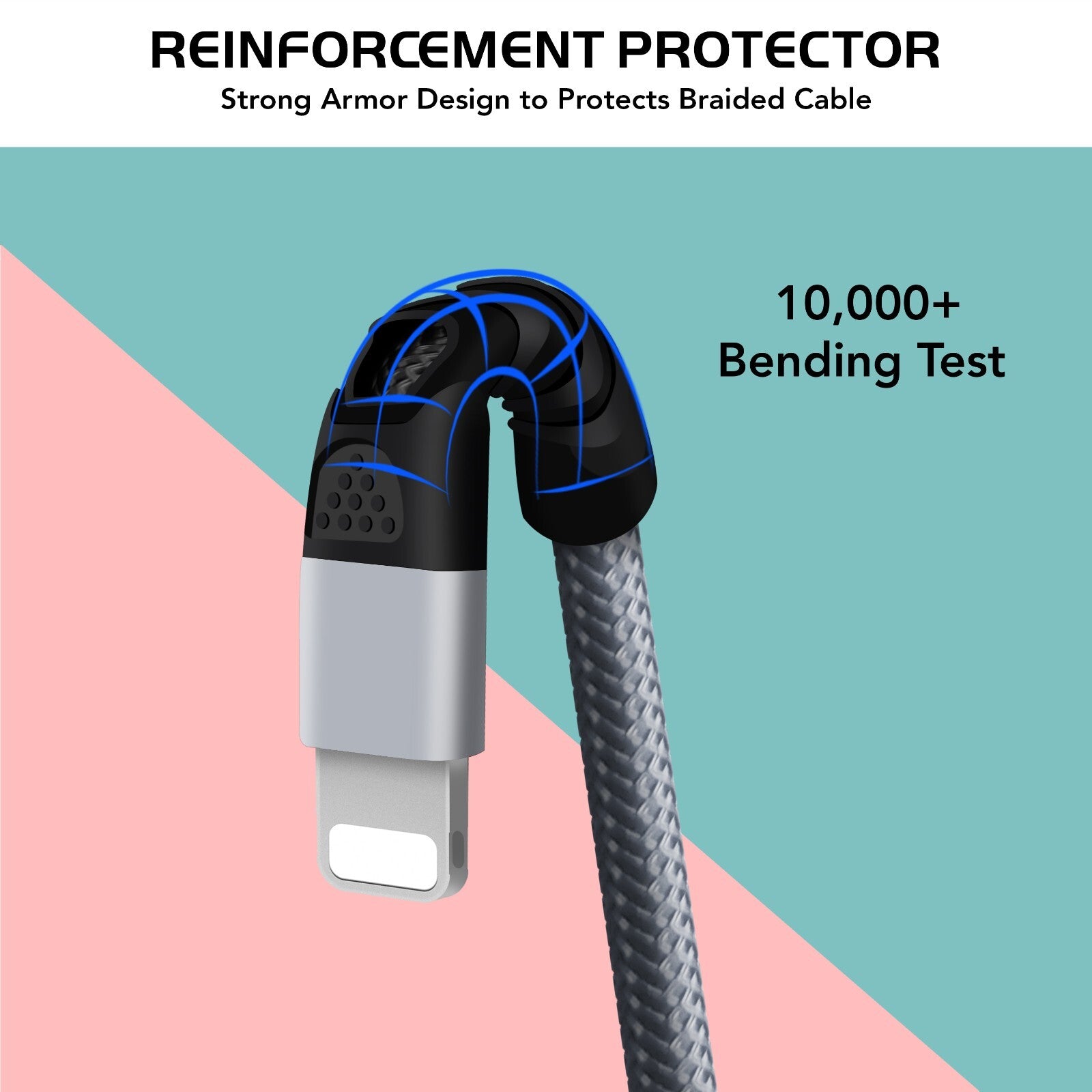 Heavy Duty Braided Long USB Fast Charger Cable For iPhone 14 Pro Max 13 12 11 XS