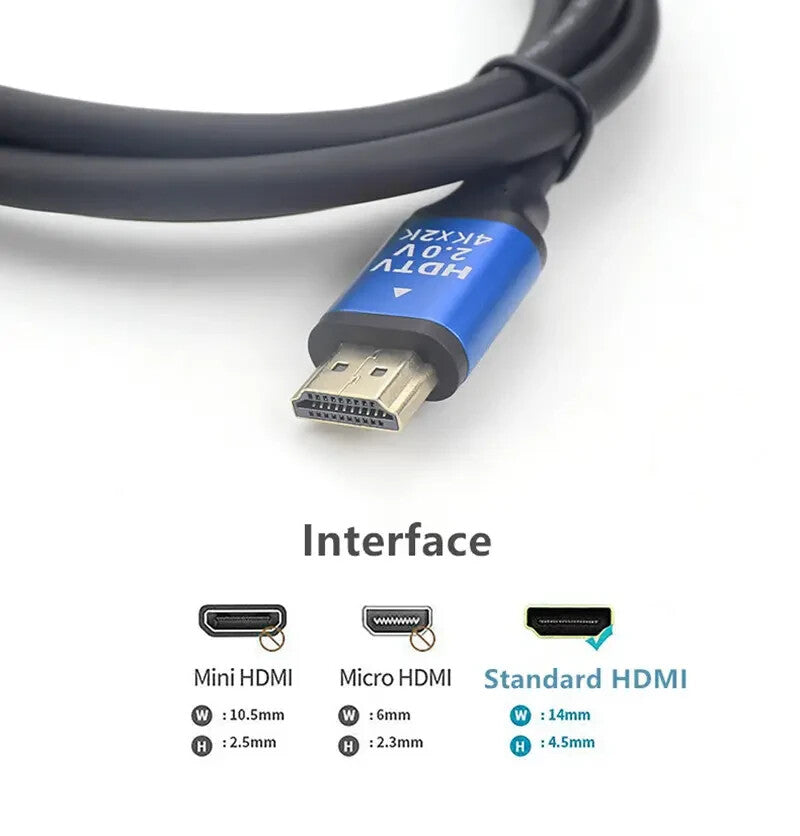 PREMIUM ULTRA HD HDMI CABLE HIGH SPEED 4K 2160p LEAD 1M 2M