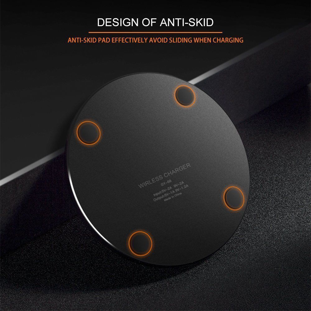 Fast Wireless Charger Charging Pad For Apple & Samsung