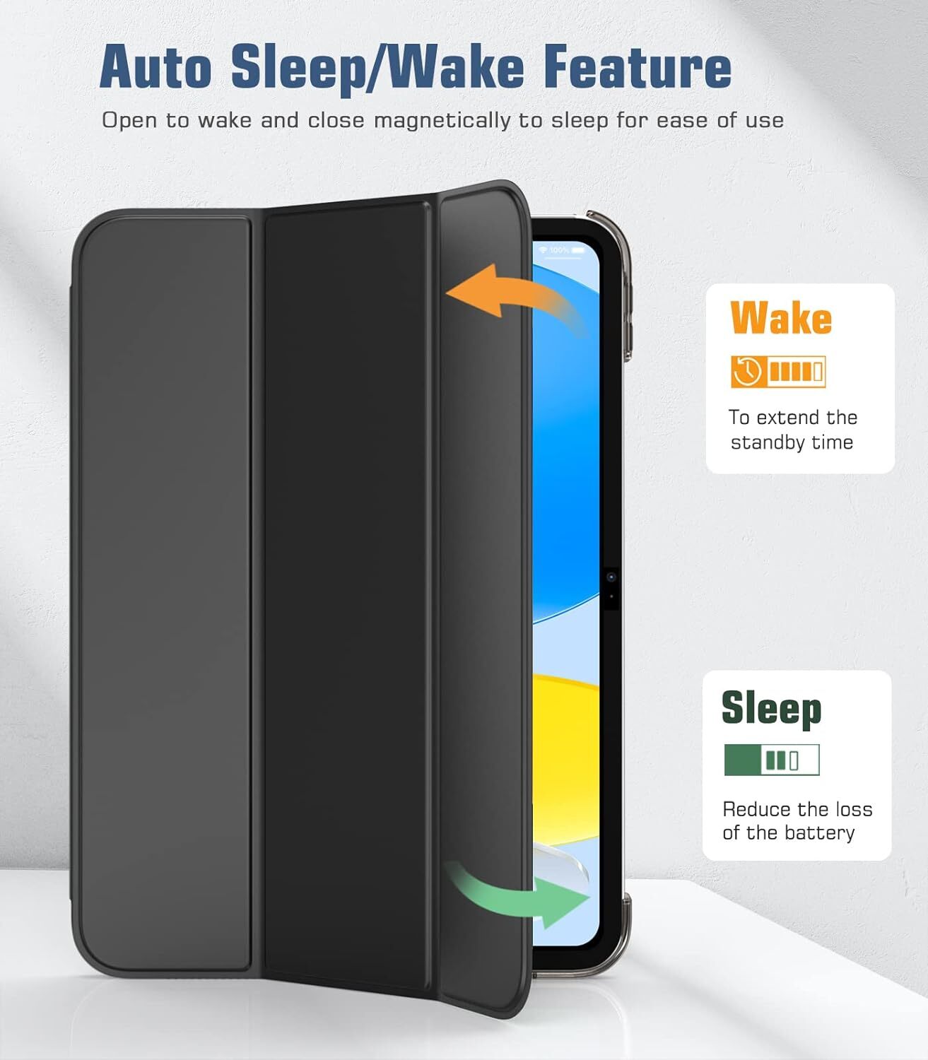 Leather Magnetic Smart Case for Apple iPad