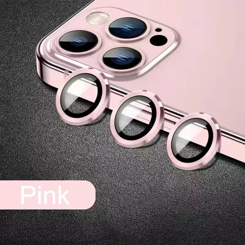 Camera LensGlass Protector Metal Ring for iPhone 17 Pro 14Pro 15Pro 16Pro 17E 13