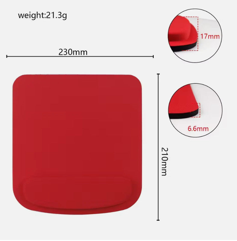 Premium Anti-Slip Mouse Pad with Wrist Support for PC Laptop