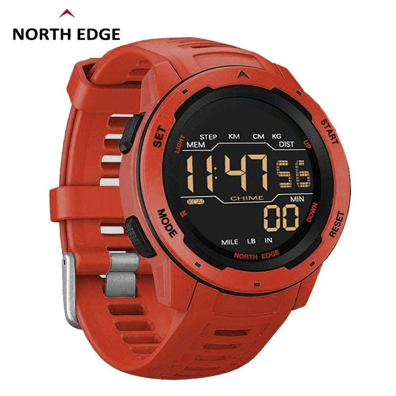 North Edge Digital Waterproof Pedometer Gift Men And Women Smart Watch Fitness