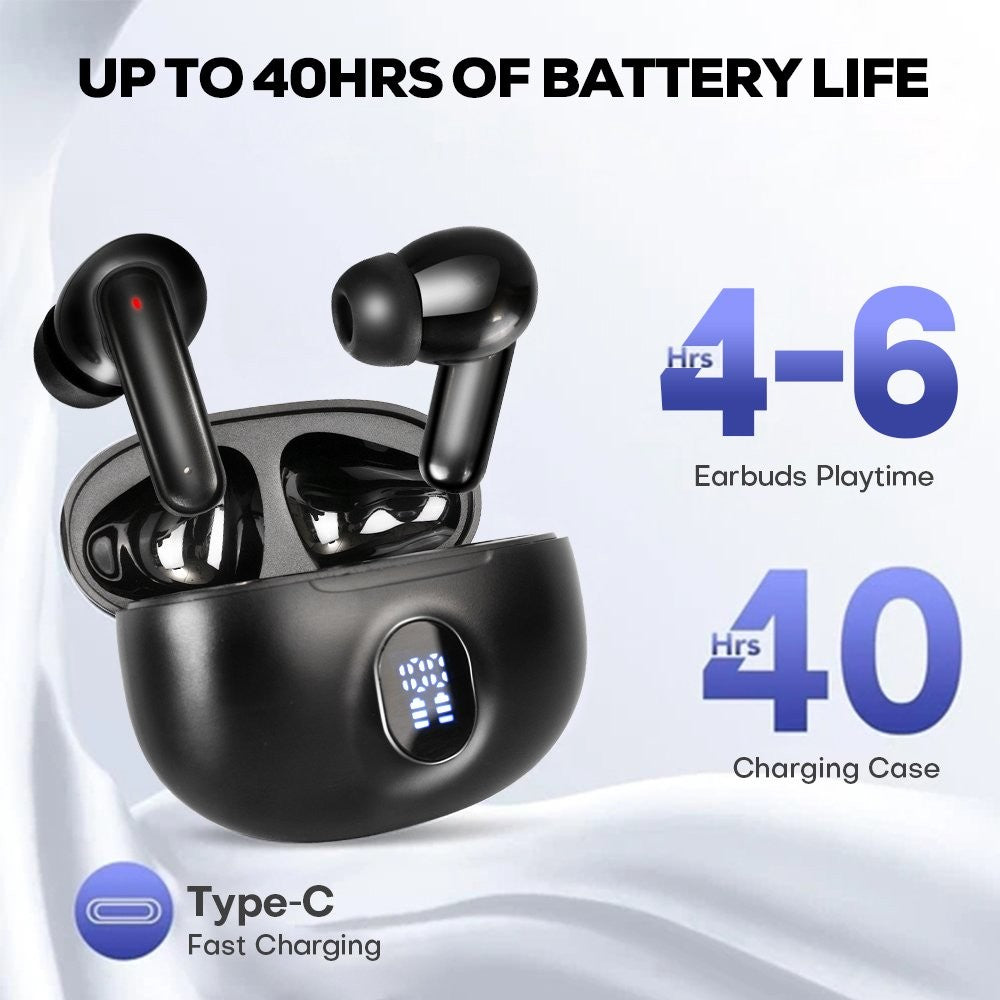 TWS Wireless Bluetooth with Noise Cancelling in-Ear Earphones