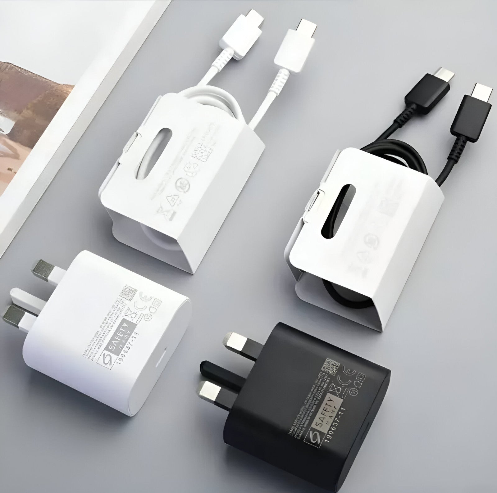 25W Fast Charger Adapter Plug & Cable For Galaxy Phones S20 S21 S22 S24 S25 S26