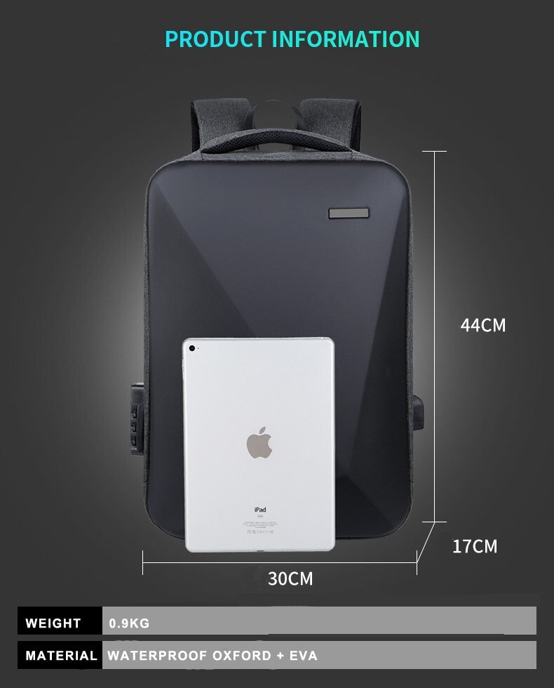 Laptop Backpack Large Lightweight Business Travel Bag Anti-Theft Lock
