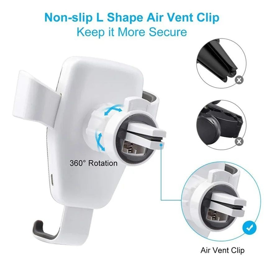 Wireless Car Fast Charging Automatic Clamping 30W Mount Phone Holder