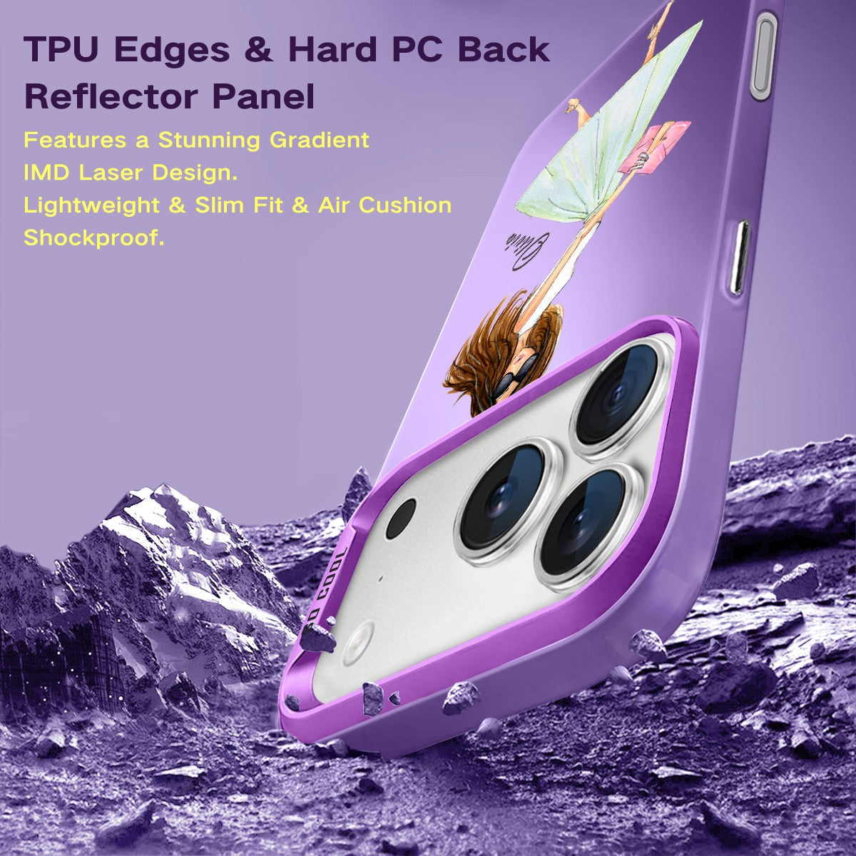 IPhone Case For iPhone 16 Pro 14 15 Pro Max 17e Customized Fashion Girls Cover