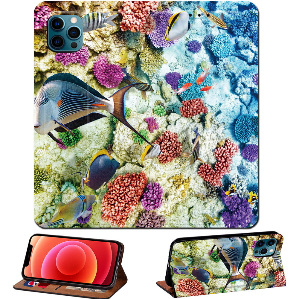 Scenery PU Leather Stand Phone Cover Case For Apple iPhone air/17/17 Pro