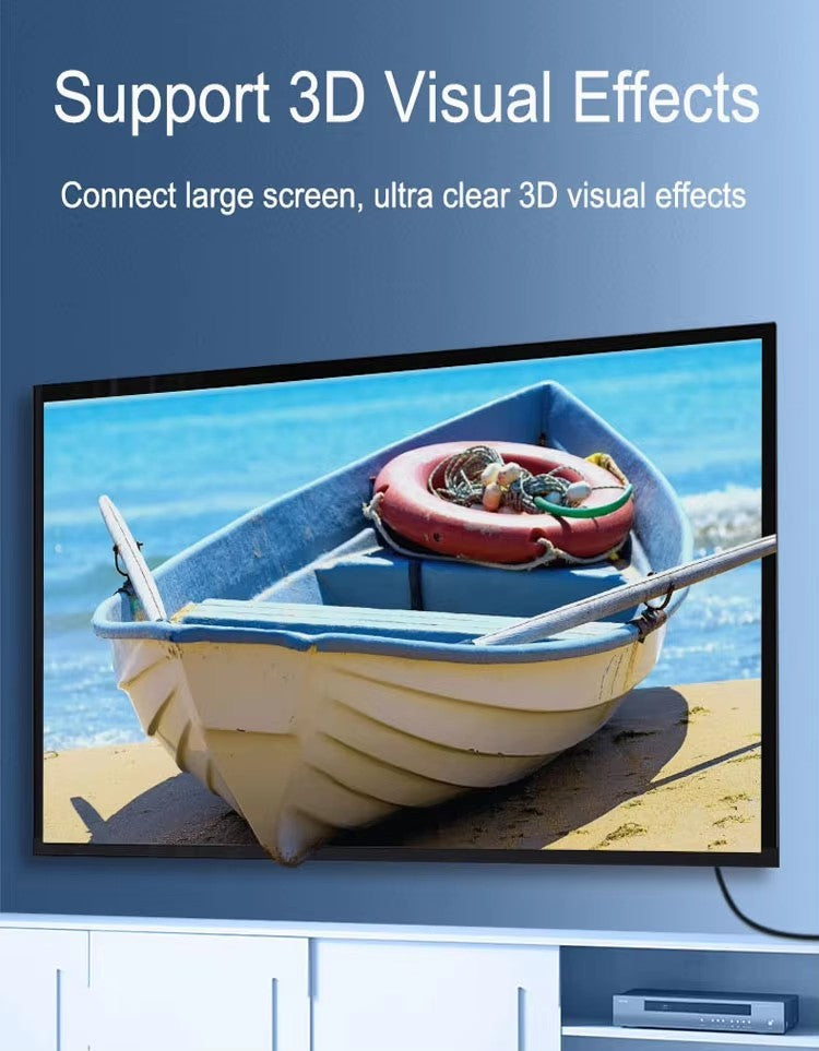 4K HDMI Cable 2.0 UltraHD High Speed 2160p 0.5m/1m/2m/3m/5m/10m/15m Premium Lead