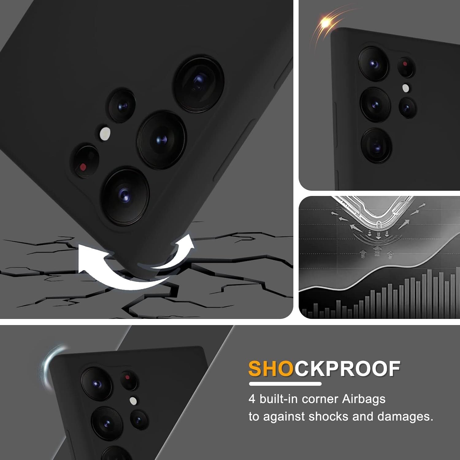 Shockproof Case For Samsung Galaxy S24 S23 S22 S21 S20 Ultra Plus FE Phone Cover