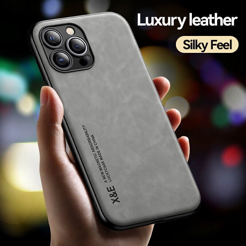 Shockproof Leather Magnetic Case For iPhone's