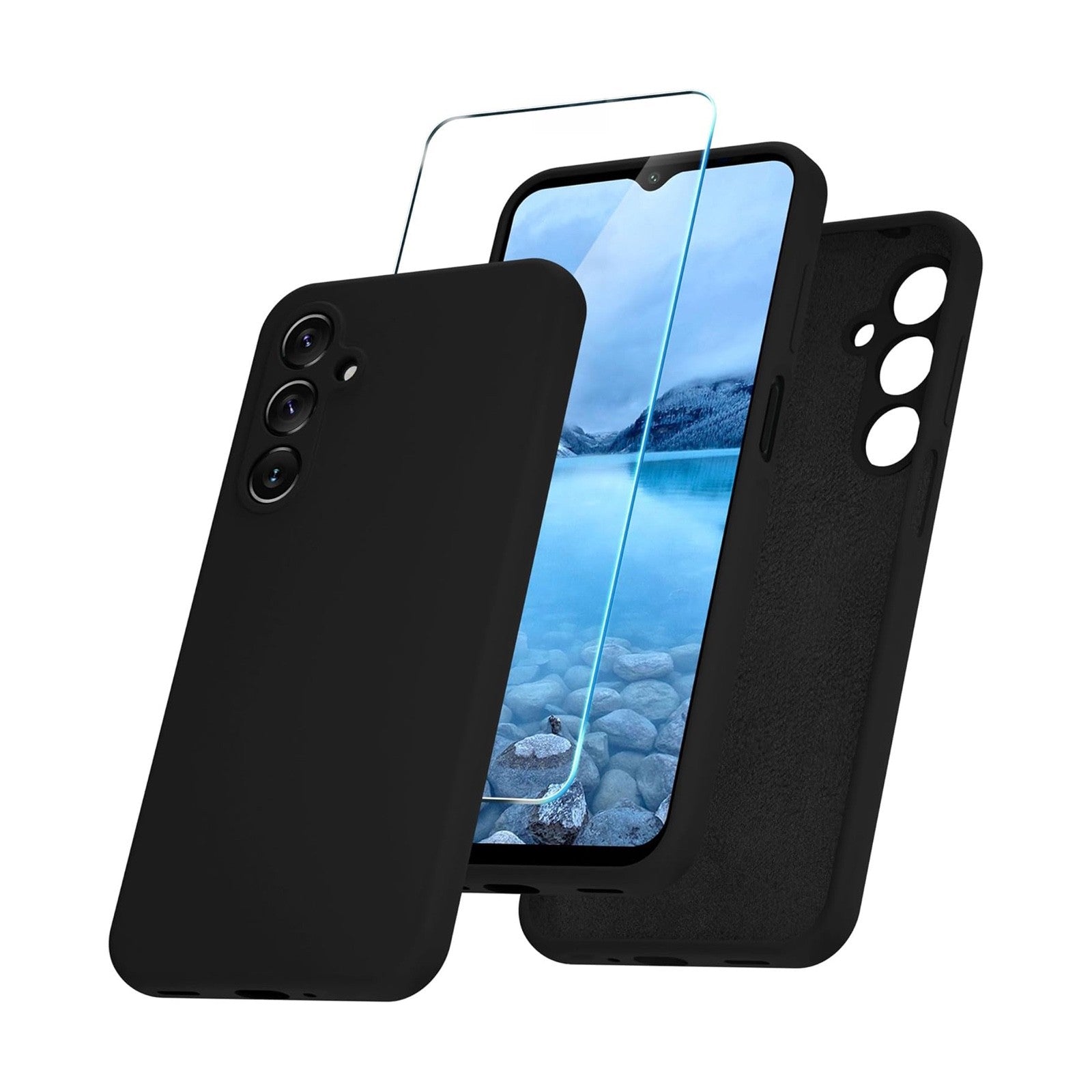 Case For Samsung A07 A06 A16 A17 A26 A35 A36 A56 Black Cover UK