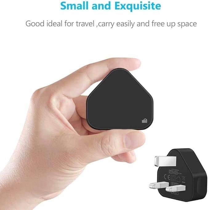 UK 3 Pin Dual USB Plug Adapter Mains Wall Charger 1/2/3-Port For Phones Tablet
